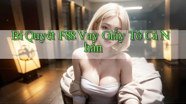 bí quyết f88 vay giấy tờ cá nhân