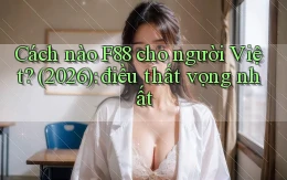 Cách nào F88 cho người Việt (2026) điều thất vọng nhất