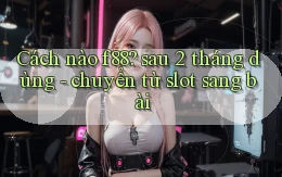 Cách nào f88 sau 2 tháng dùng   chuyển từ slot sang bài