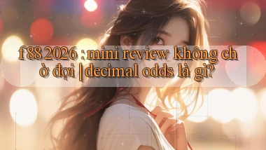 f88 2026 mini review không chờ đợi decimal odds là gì