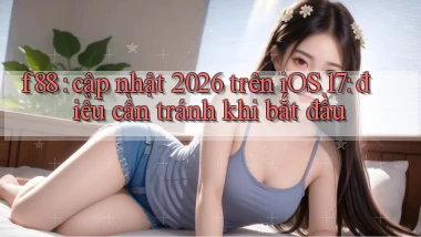 f88 cập nhật 2026 trên iOS 17 điều cần tránh khi bắt đầu
