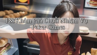 f88  khám phá chuỗi nhiệm vụ poker games