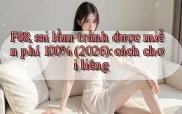 F88, sai lầm tránh được miễn phí 100% (2026) cách chơi liêng
