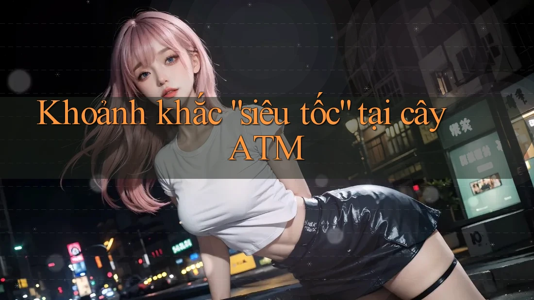 Khoảnh khắc “siêu tốc” tại cây ATM