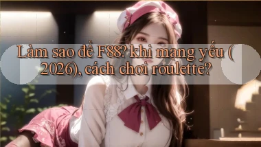 Làm sao để F88 khi mạng yếu (2026), cách chơi roulette