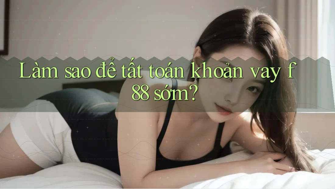Làm sao để tất toán khoản vay f88 sớm?