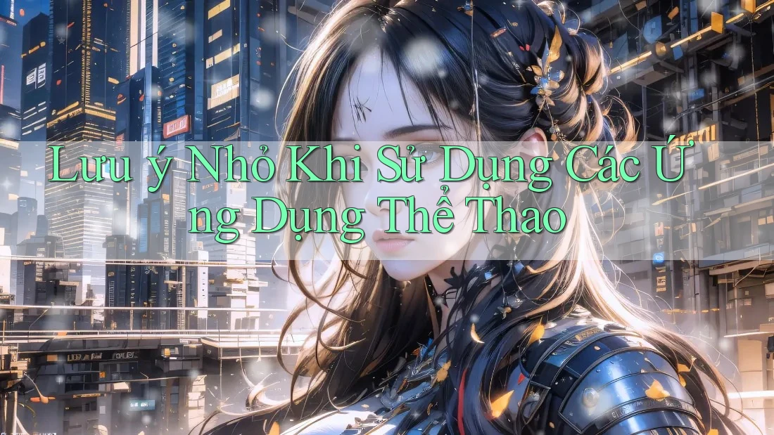 Lưu ý Nhỏ Khi Sử Dụng Các Ứng Dụng Thể Thao