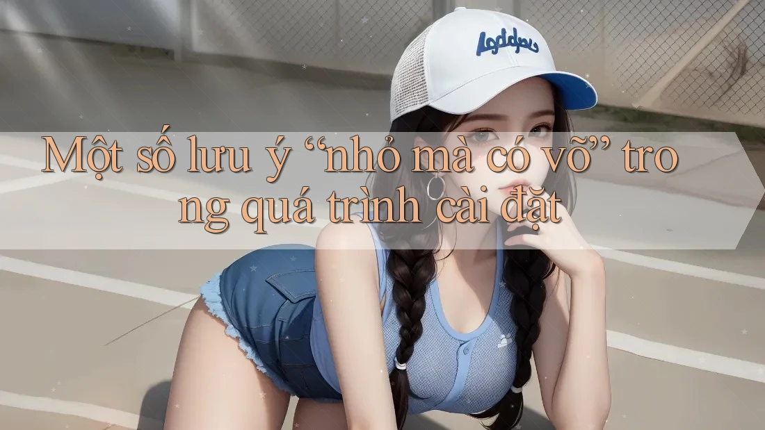 Một số lưu ý “nhỏ mà có võ” trong quá trình cài đặt