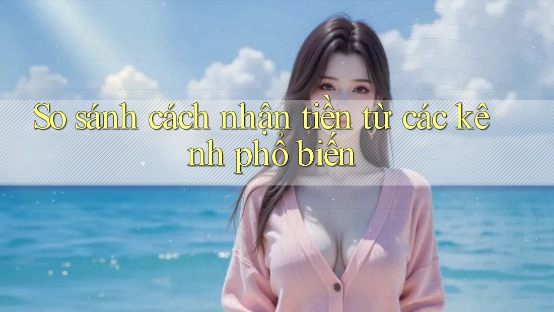 So sánh cách nhận tiền từ các kênh phổ biến