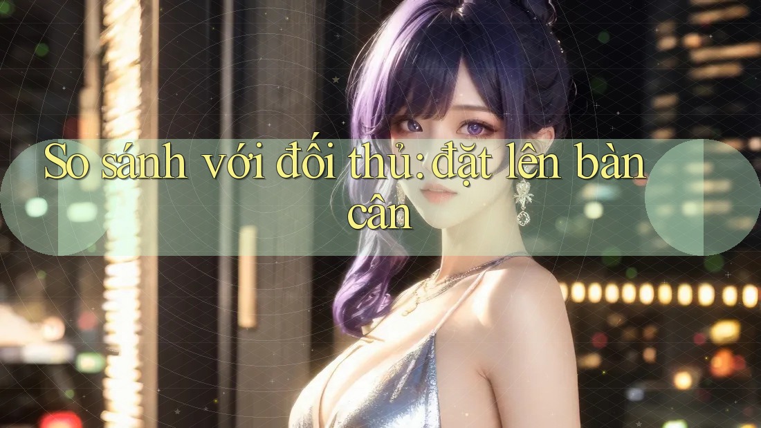 So sánh với đối thủ: đặt lên bàn cân