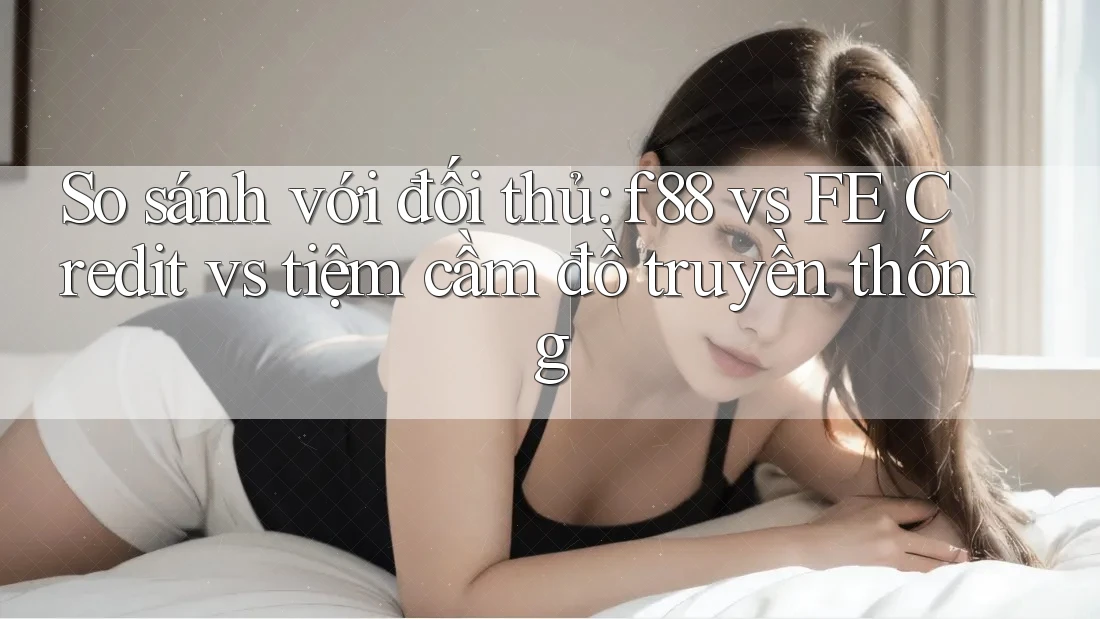 So sánh với đối thủ: f88 vs FE Credit vs tiệm cầm đồ truyền thống