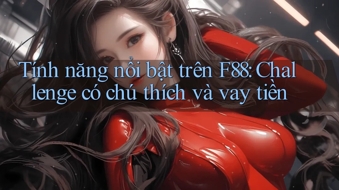 Tính năng nổi bật trên F88: Challenge có chú thích và vay tiền