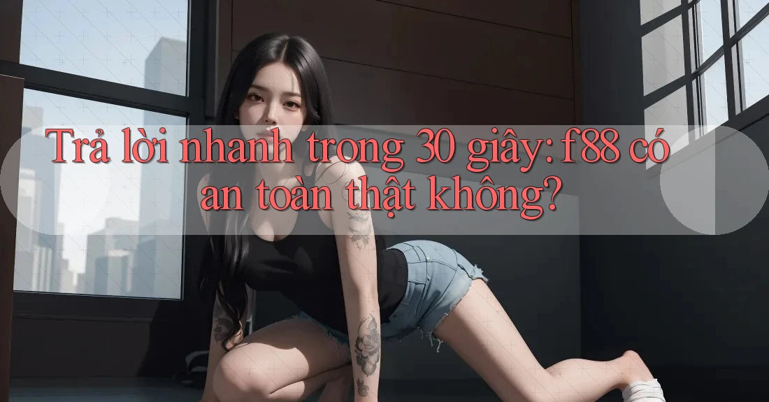 Trả lời nhanh trong 30 giây: f88 có an toàn thật không? Trả lời nhanh trong 30 giây: f88 có an toàn thật không?