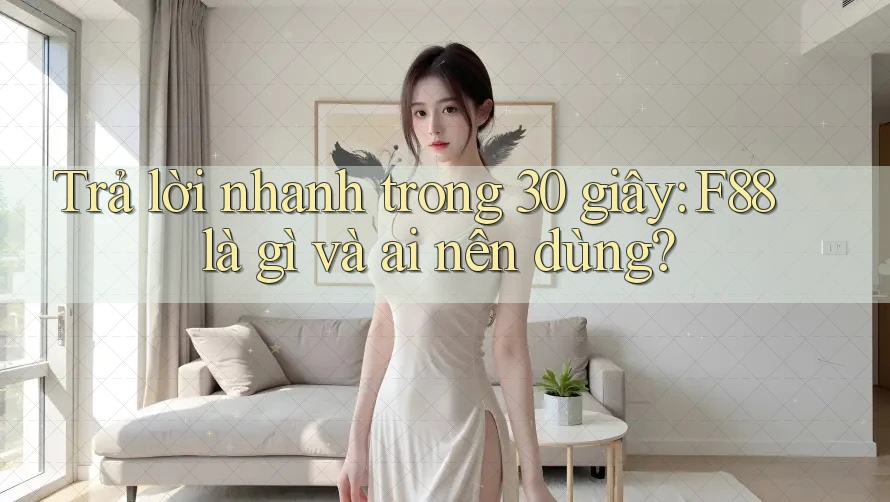 Trả lời nhanh trong 30 giây: F88 là gì và ai nên dùng?