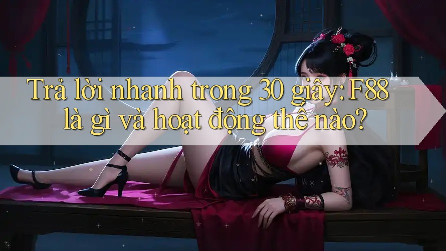 Trả lời nhanh trong 30 giây: F88 là gì và hoạt động thế nào?