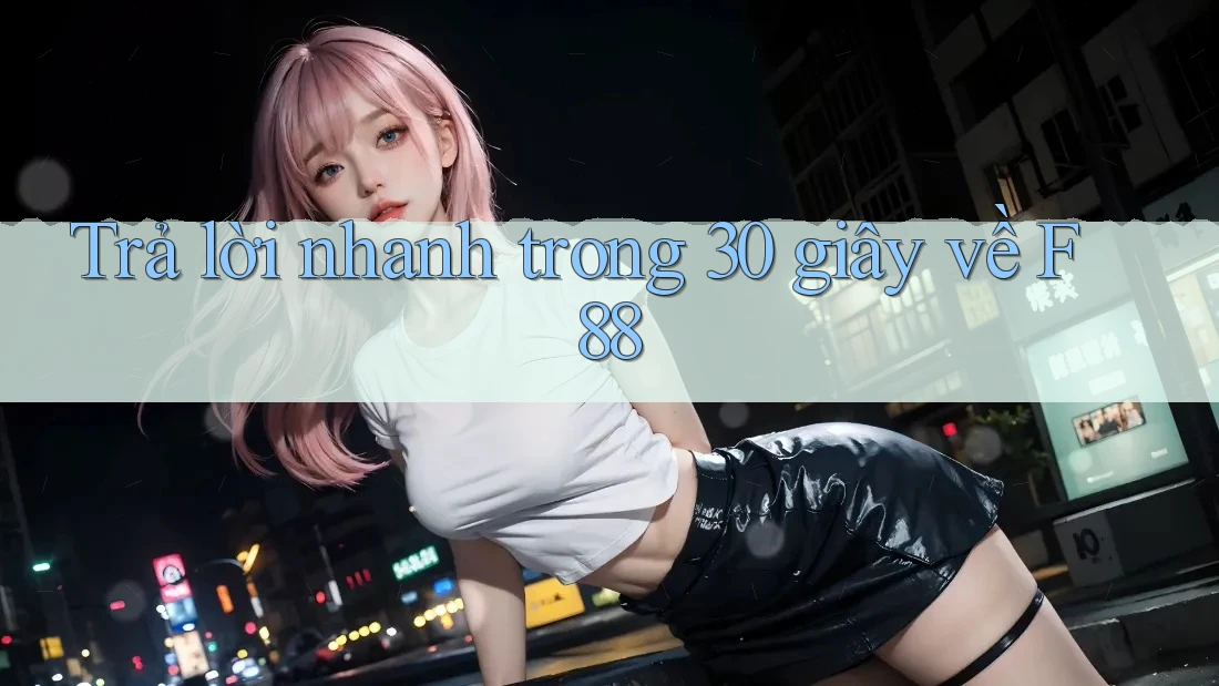 Trả lời nhanh trong 30 giây về f88
