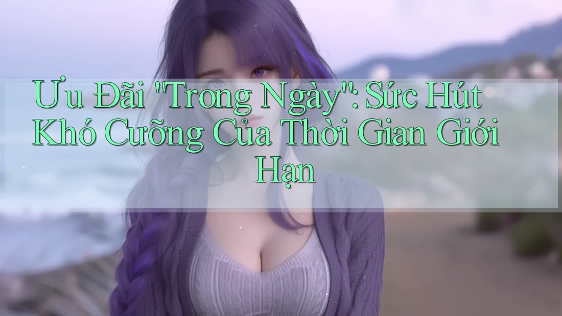 Ưu Đãi “Trong Ngày”: Sức Hút Khó Cưỡng Của Thời Gian Giới Hạn